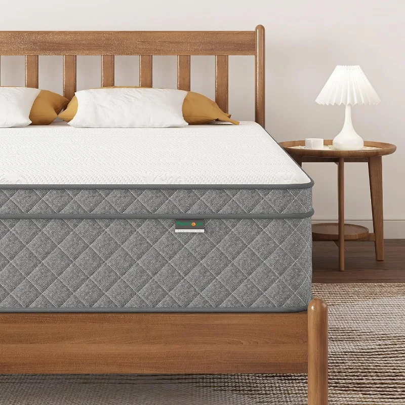 

Queen Mattress, 12 Inch Cooling-Gel Memory Foam and Pocket Spring Hybrid Mattress, Queen Bed Mattress in a Box,Medium Firm