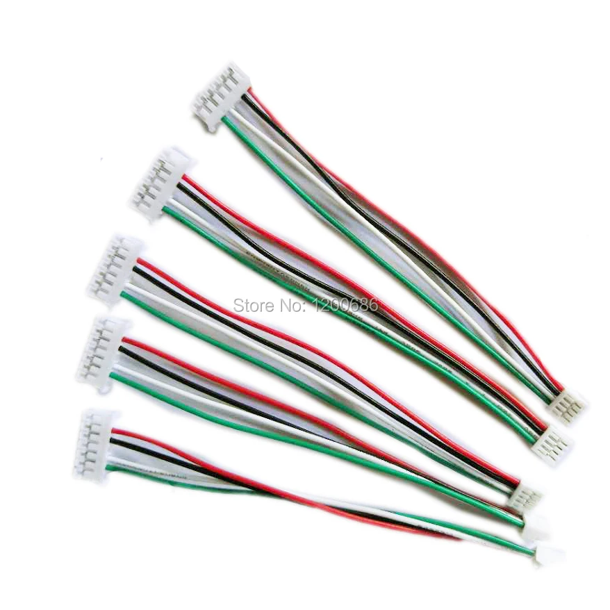 28 AWG 10CM GH Series 1.25 4P Female TO 7P PH2.0 2.0MM 1.25MM Double Connector with Wire 100MM GH1.25 1.25MM customization