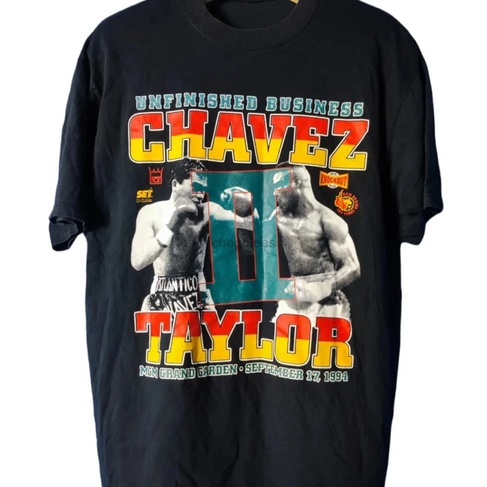 Vintage Chavez Julio Cesar-Meldrick Taylor II Boxing MGM Grand in Las Vegas Unfinished Business WBC Light Welterweight hip hop 9