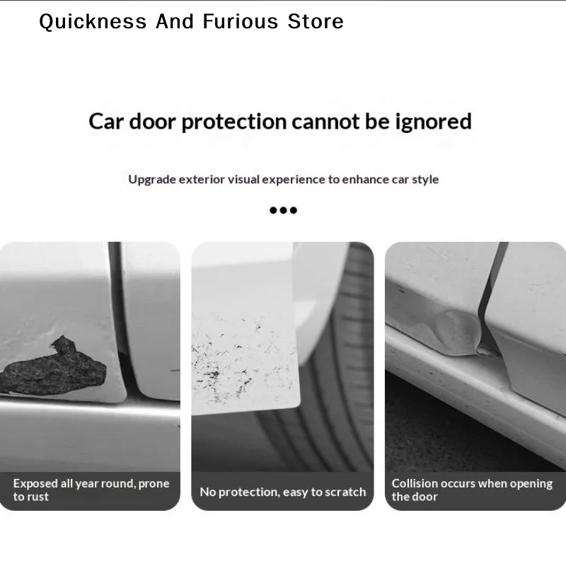2/4pcsCar Door Corner Anti-collision Covers Door Protection Cover Anti-collision Auto Door Corner Protection Strip Car Accessory
