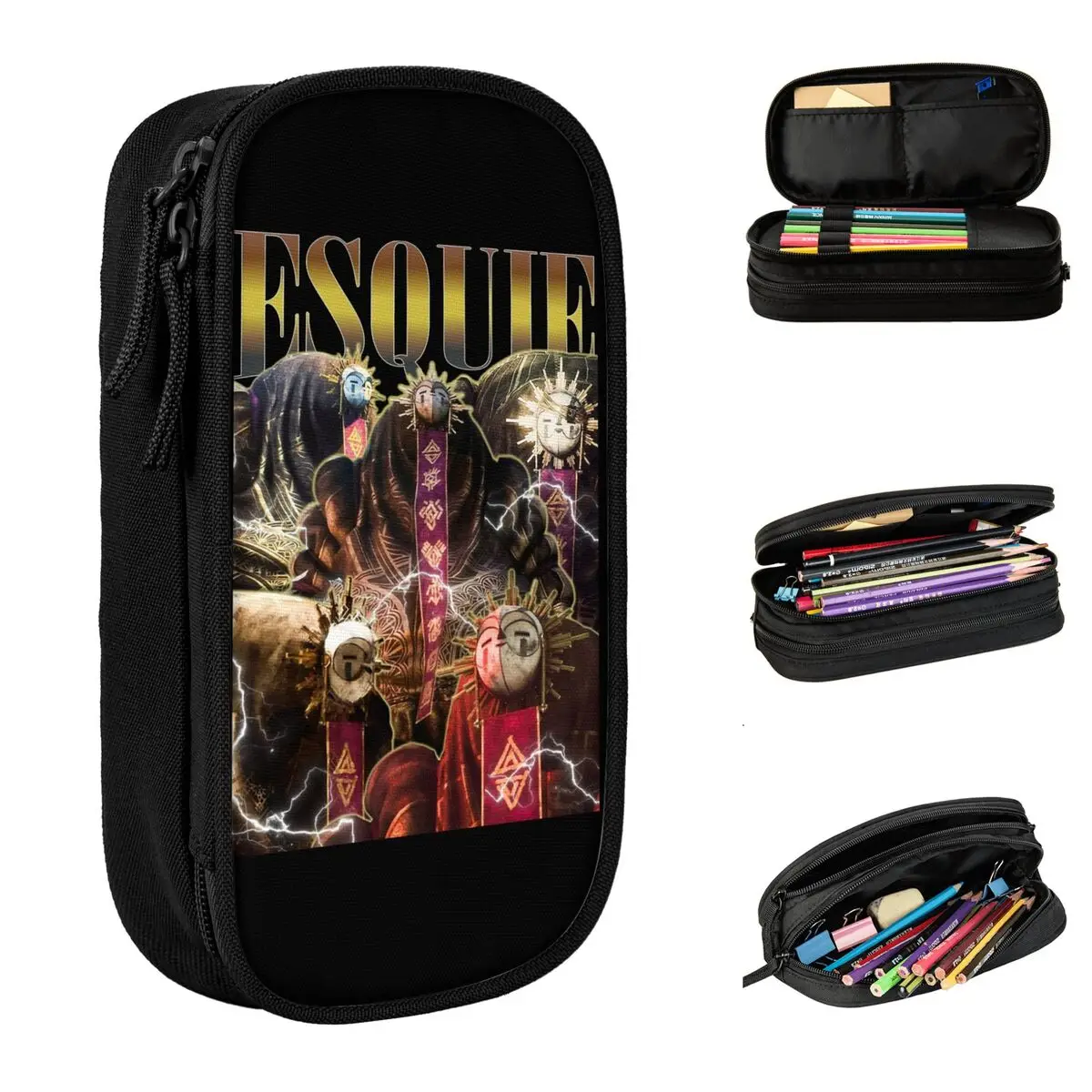 

Esquie Expedition 33, пеналы для видеоигр, коробка для ручек Clair Obscur, студенческие большие пеналы для хранения, офисные подарочные пеналы