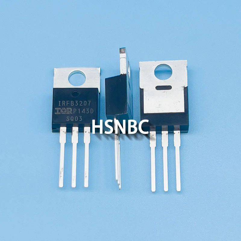 10Pcs/Lot IRFB3207PBF IRFB3207 FB3207 TO-220 75V 180A MOSFET N-Channel Power Transistor 100% New Imported Original