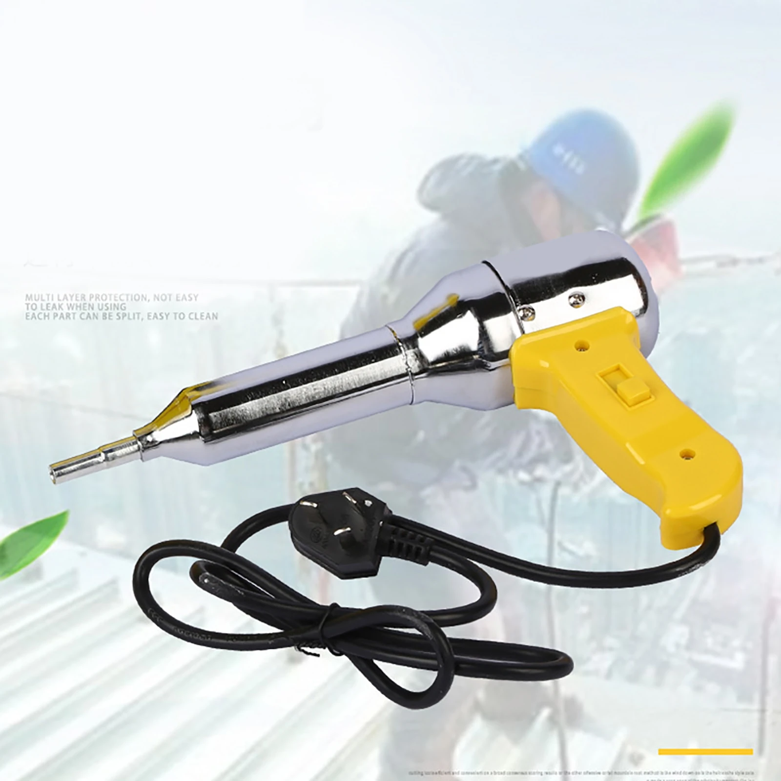 700W 220V Plastic Hot Air Welding Gun Torch Plastic Welding Torch Machine Adjustable Heat Air Gun Kit Welder PE PP PVC