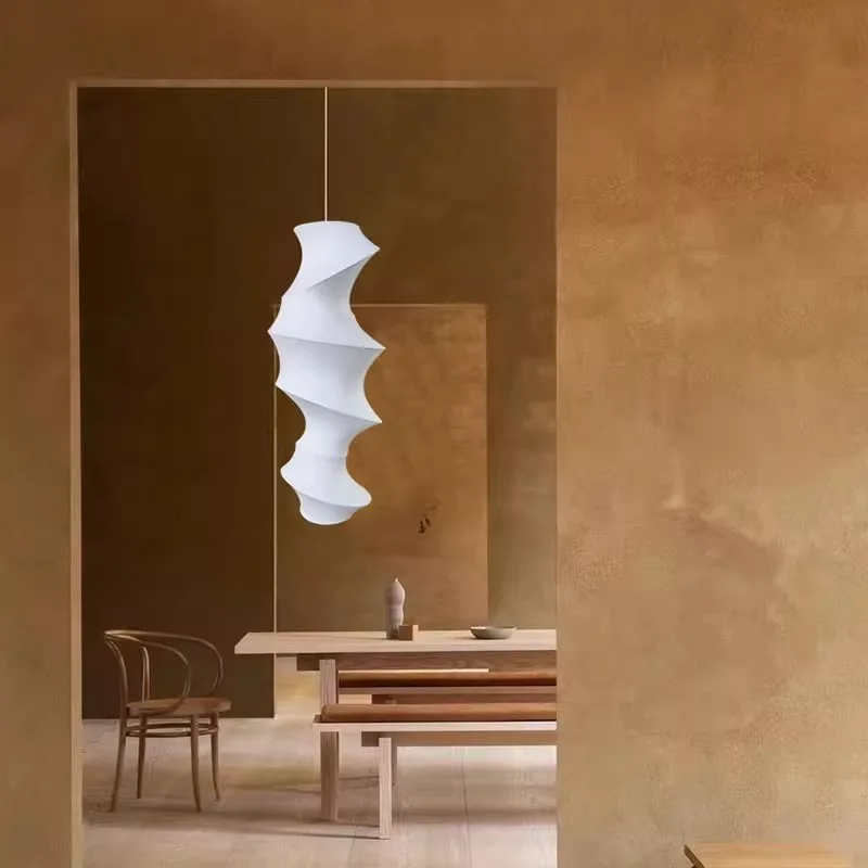 غرفة المعيشة الحديثة غرفة الطعام غرفة الشاي غرفة نوم منصة مشروبات السرير اليابانية الحرير قلادة الخفيفة