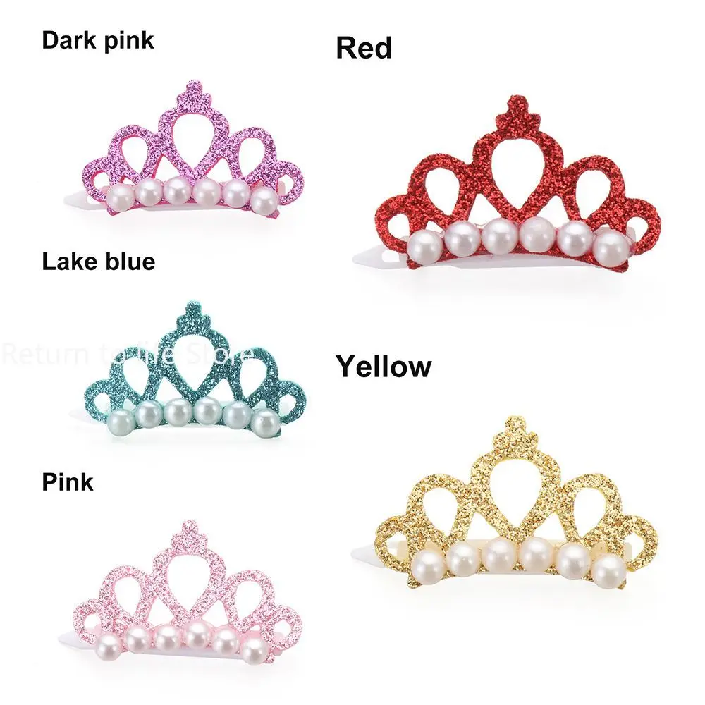 New Headdress Cat Grooming Pet Headwear Puppy Accessories Bow-tie Hairpin Hair Random Clip Crown Shape Dog Bowknot