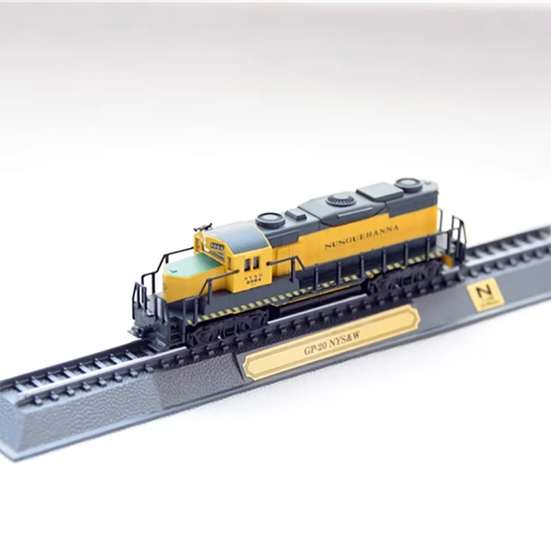 Diecast N Scale 1/160 GP-20 NYS&W/FP-7/BR-182 Static Diesel Locomotive Train Model Sand Table Diy Toy Collection Display Gift