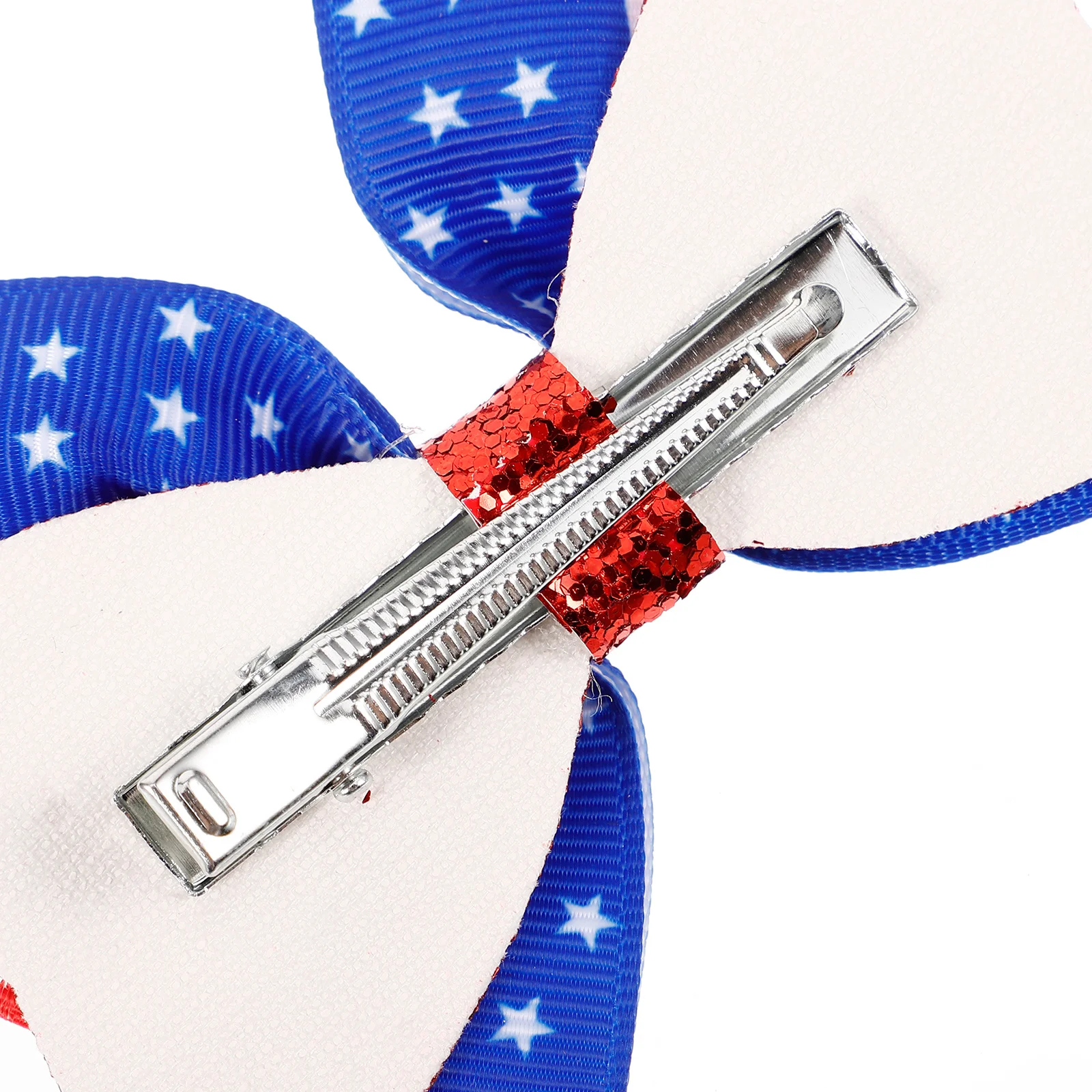 3 قطعة الاطفال العلم الأمريكي الشعر القوس مقاطع الوطنية 4th من يوليو اكسسوارات الفتيات فيونكات شعر لحفلة عيد الاستقلال #3