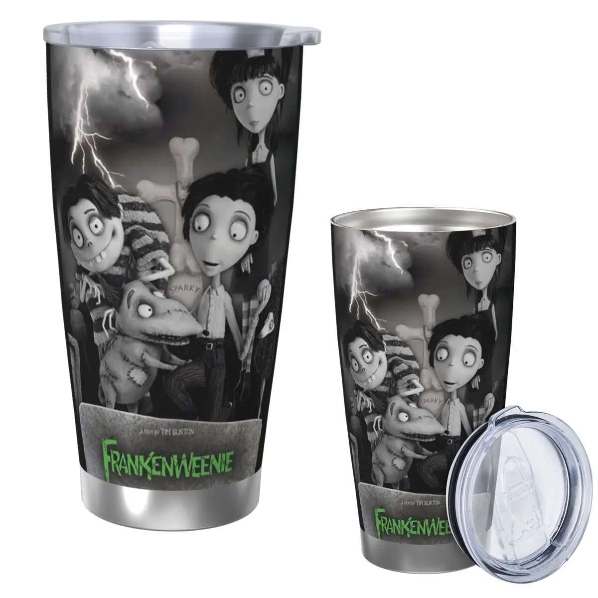 

Frankenweenie Stainless Steel Tumbler Vacuum Insulated Mug Thermal Cold Cup Straws With Lid 20oz