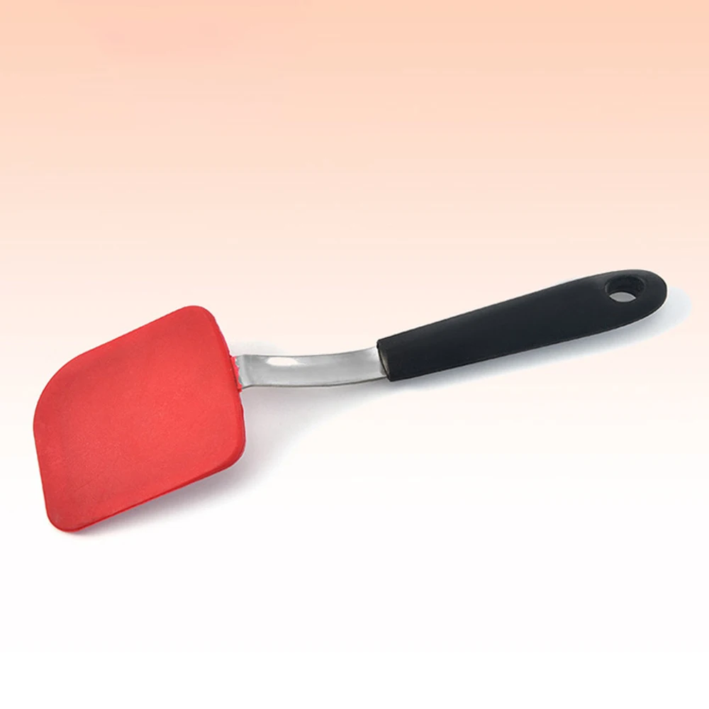 1PC Stainless Steel Handle Silicone Small Frying Shovel High-temperature Resistant Mini Cooking Shovel non Stick Pot Shovel