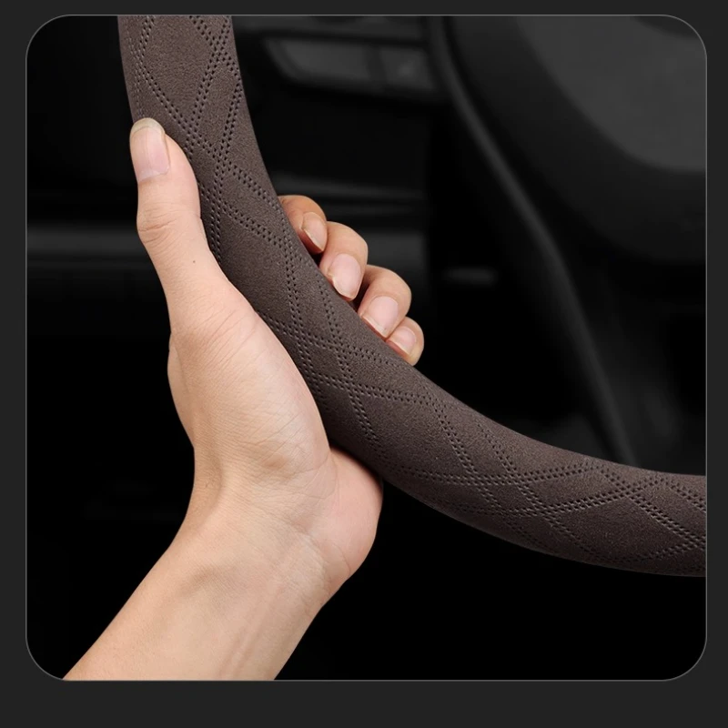 For Hyper GT HT 2023 Suede Ultrathin Anti Slip Breathability Steering Wheel Cover Wrap Car Interior Modified Accessories