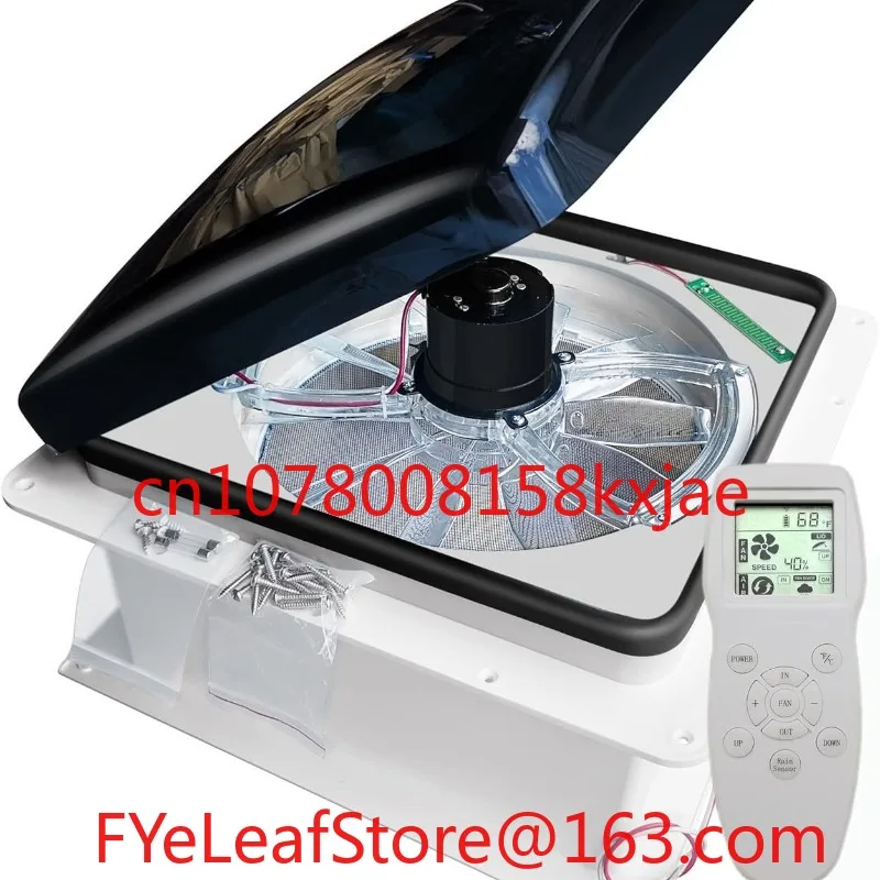 14-Inch RV Roof Vents RV Room with Fan Exhaust Hood