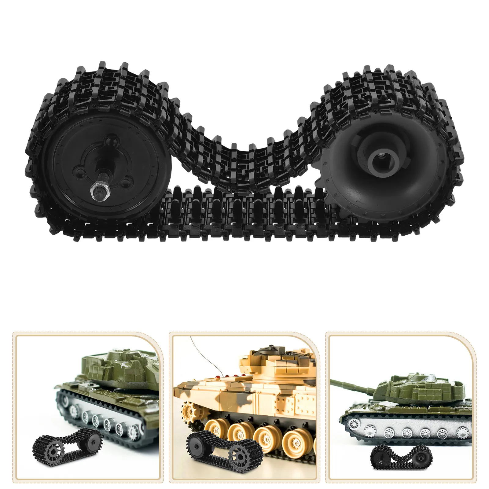 

1Set Rc Crawler Kit Featuring Coupler Drive Wheels Load Wheels for DIY Remote Control Tank Construction Rc Tracked