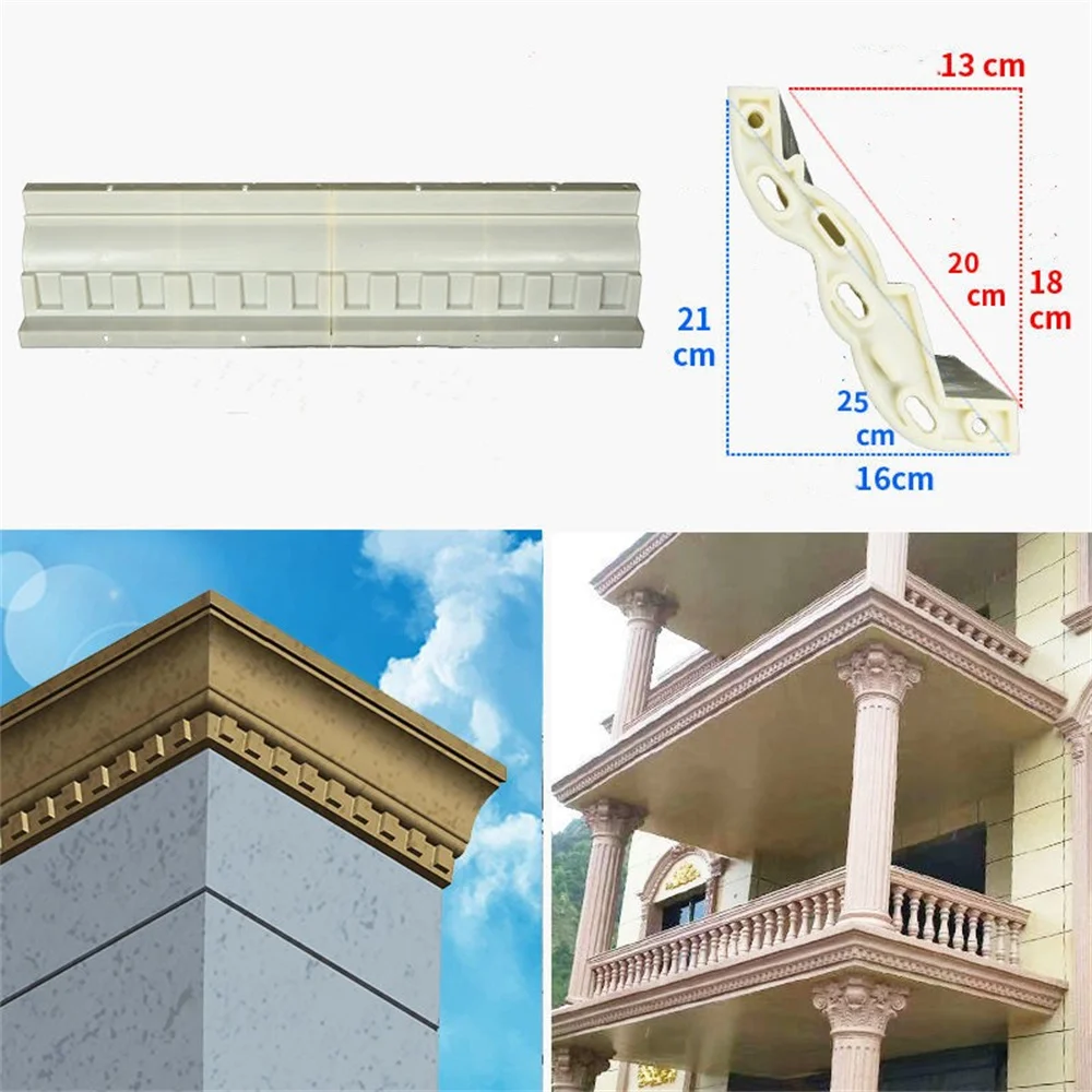 

Lellis-Roman Column Waist Model Line Eaves Line Mold European Style Sky Hook Villa Cement Building Template Model