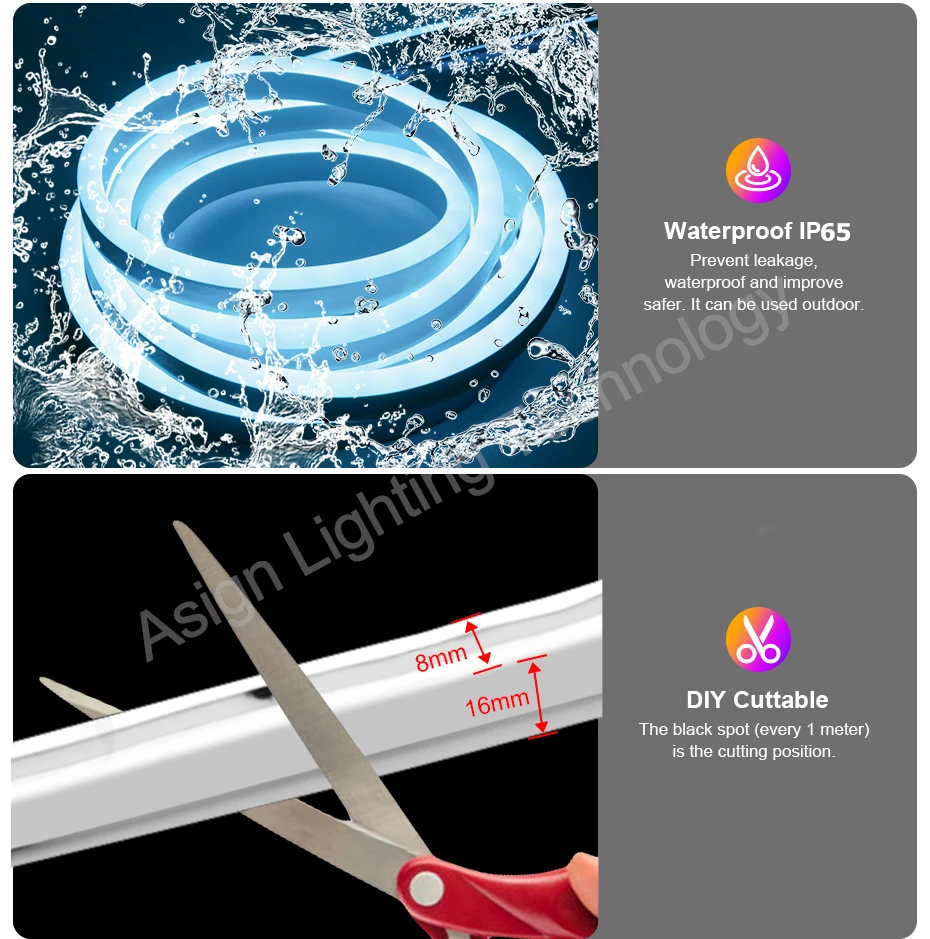 220V 1M-50M RGB LED Neon Strip - Outdoor Lighting Uk ulasan dan harga