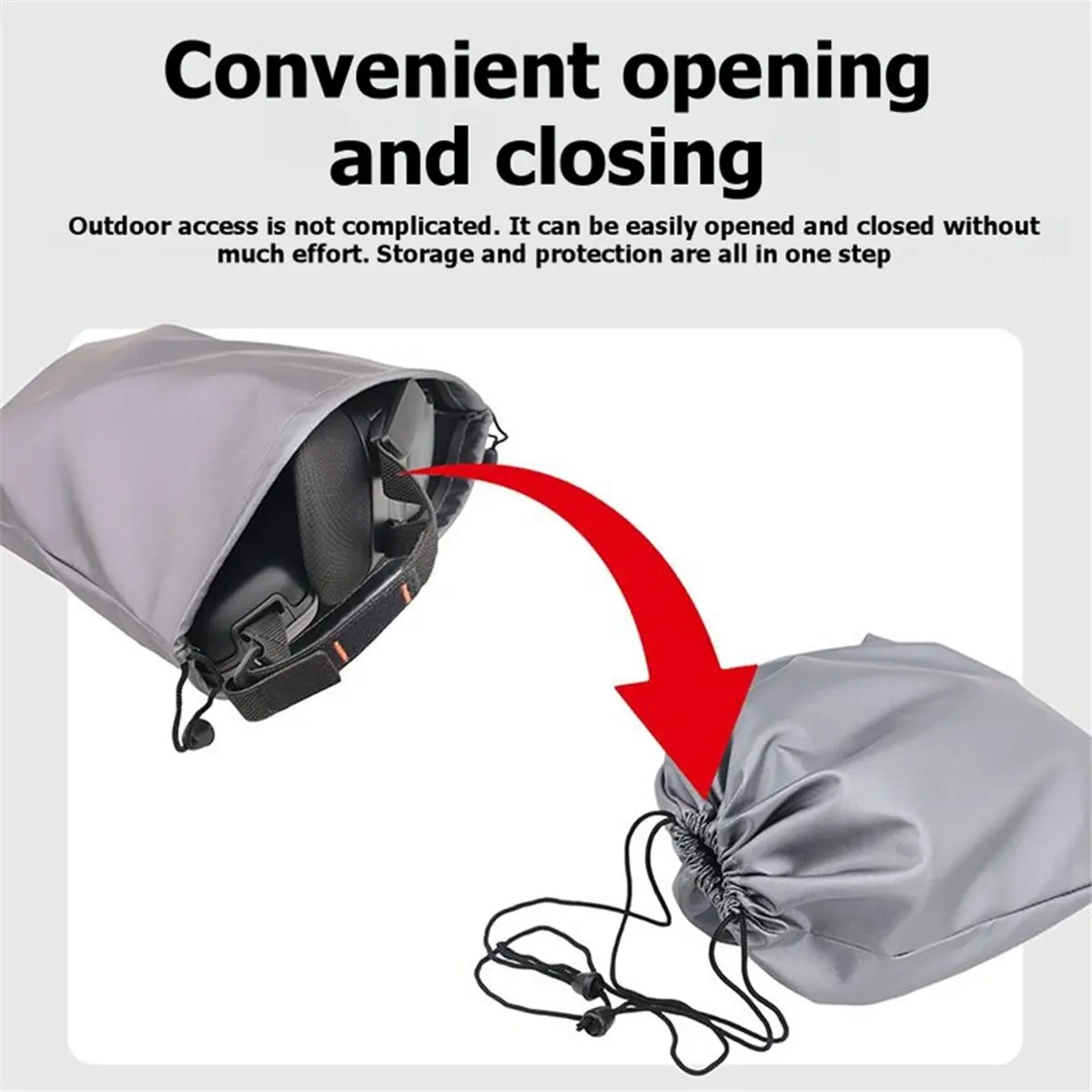For NEO 2 Goggles N3 Storage Bag Waterproof Dustproof Carry Bag Drawstring Pouch Protective Case Portable Organizer