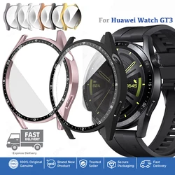 Full Cover Case for Huawei Watch GT3 /3Pro 42mm 46mm Protective PC Tempered Glass Bumper Screen Protector Soft TPU Scaled Value