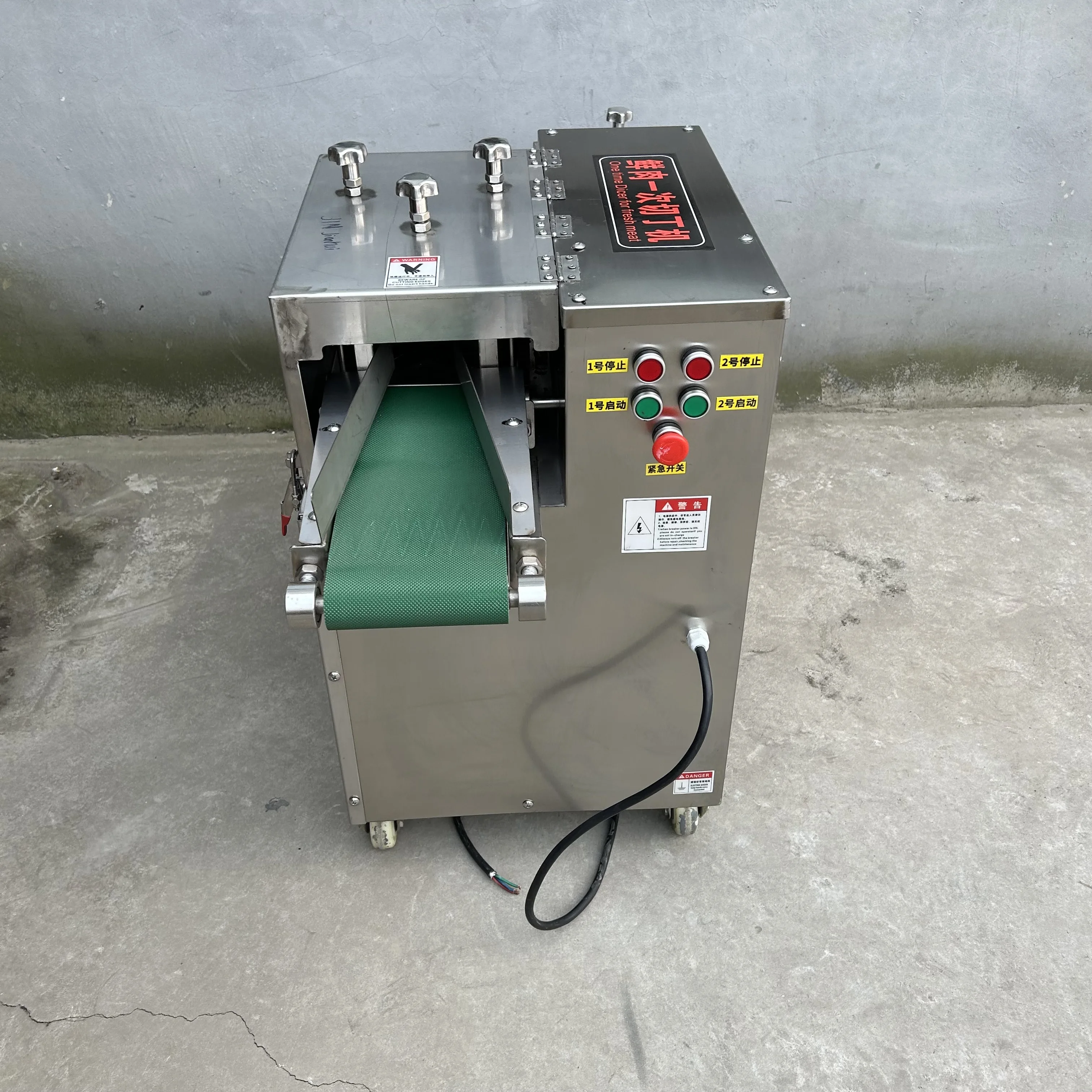 Коммерческая машина для резки мяса, 3000 Вт, электрическая ручная машина для резки рыбы, говядины, свинины, мяса, настольная машина для нарезки кубиками мяса