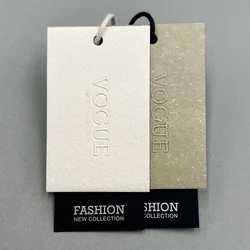 100pcs Fashion Rectangle Hangtags Custom Universal Clothes Bags Logo Custom Thickened Clothing Labels Customized Public Hangta