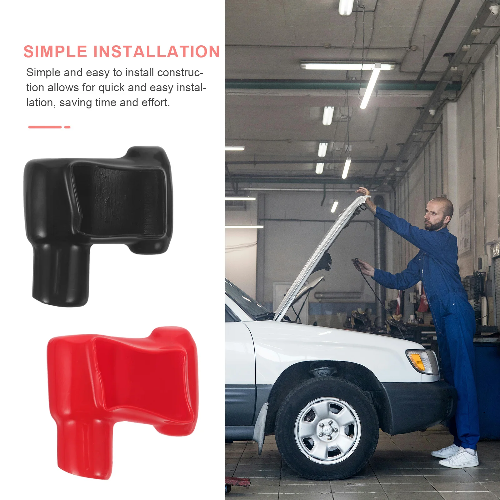 1 زوج بولي كلوريد الفينيل محطة حامي الرقائق غطاء مقاوم للرذاذ لسيارة شاحنة قارب البحرية موصل السيارات كابل