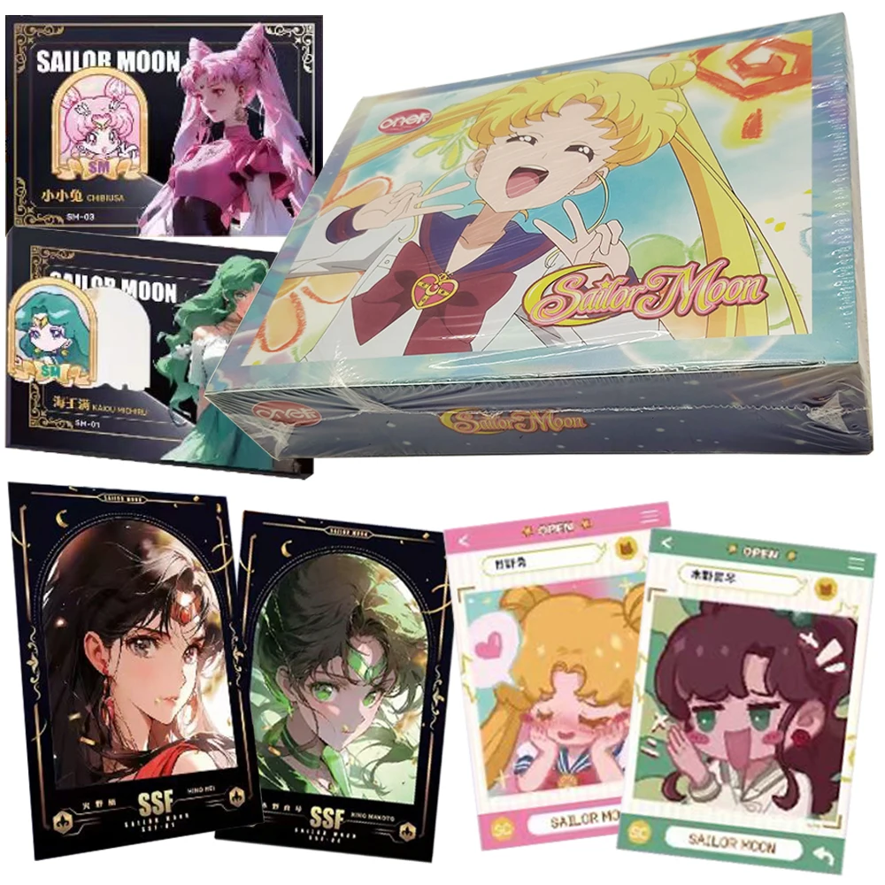 

Sailor Moon Collection Card Magical Girl Transforms Into Battle Anime High Quality Metal Card Cute Protagonist Creative Toy Gift