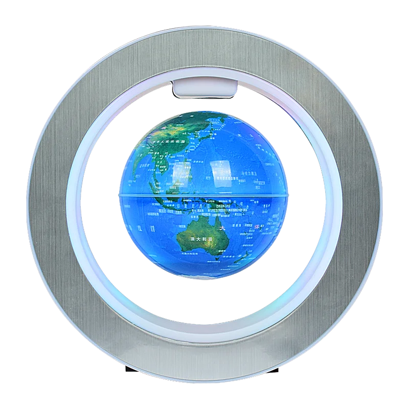 4 inch LED Globe Magnetic Floating Globe Decoration for Home Levitating Rotating Night Lamp World Map Kid's and Friend Gifts