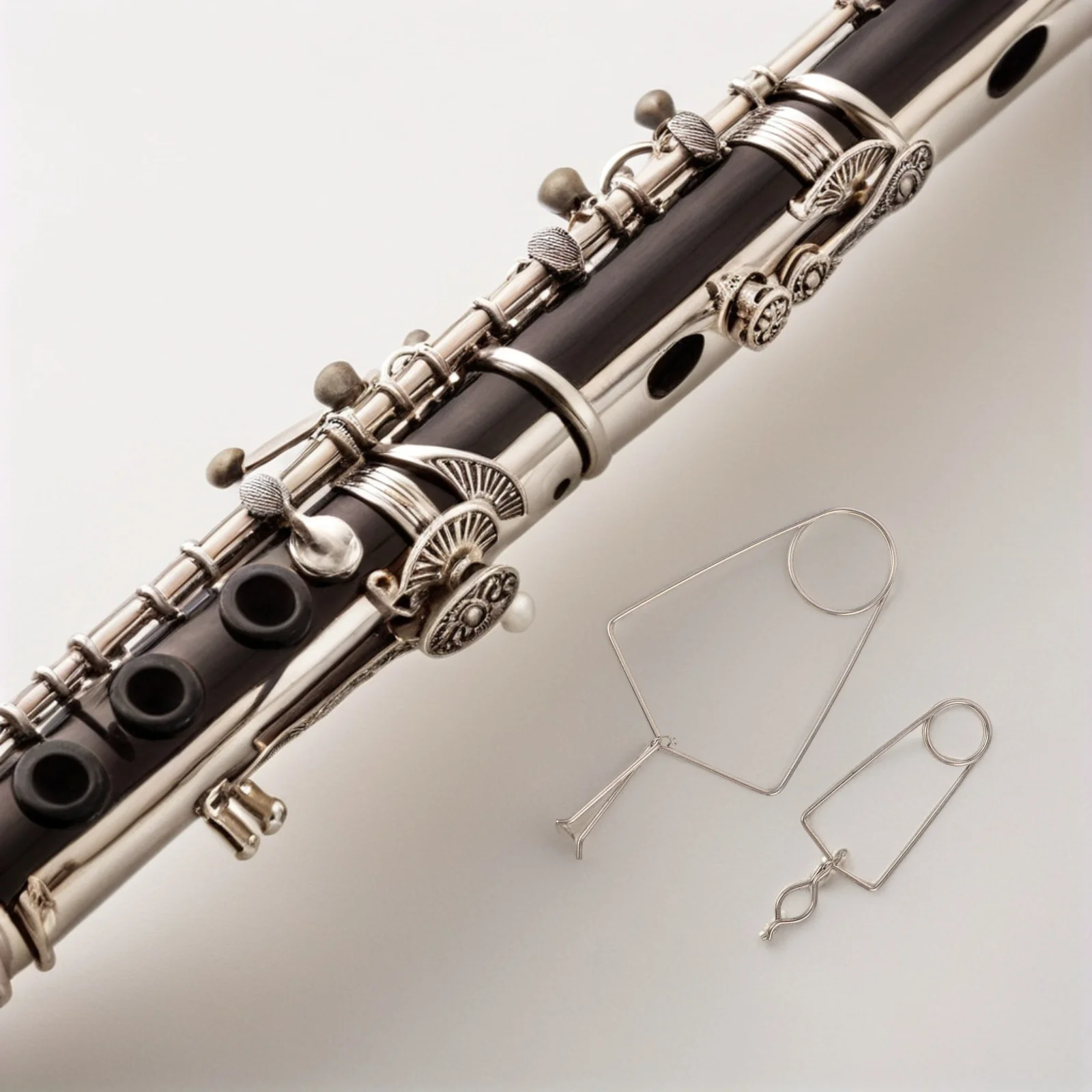

2pcs Flute Pad Flute Repairing Clamps Wind Instrument Indentation Clip Clarinet Maintenance Tool Saxophone Tools Wind