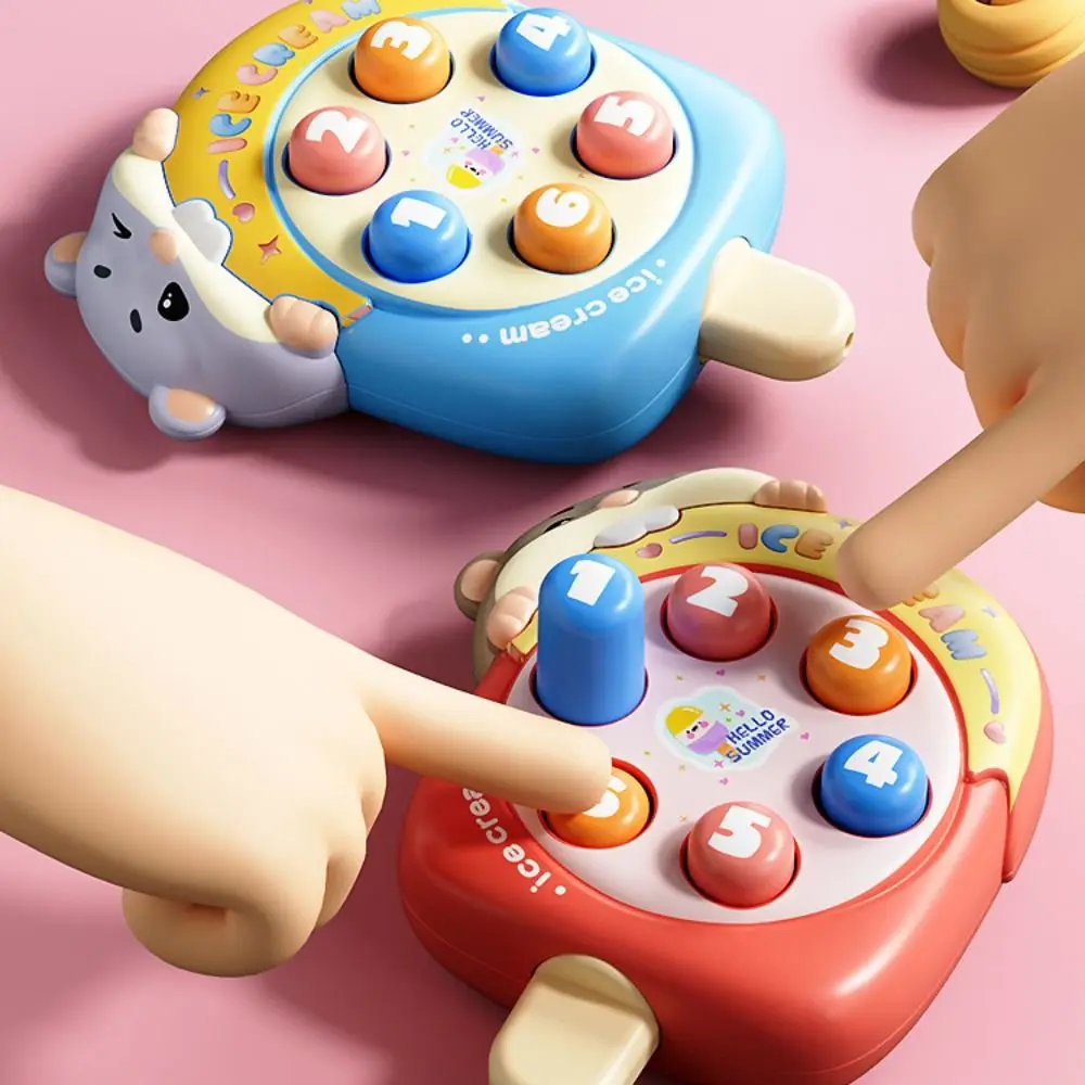Educational Happy Groundhog Children's Toy Colors Randomized Relaxation Fast Push Game Toy Memory Game Self Care Whack Mole Game
