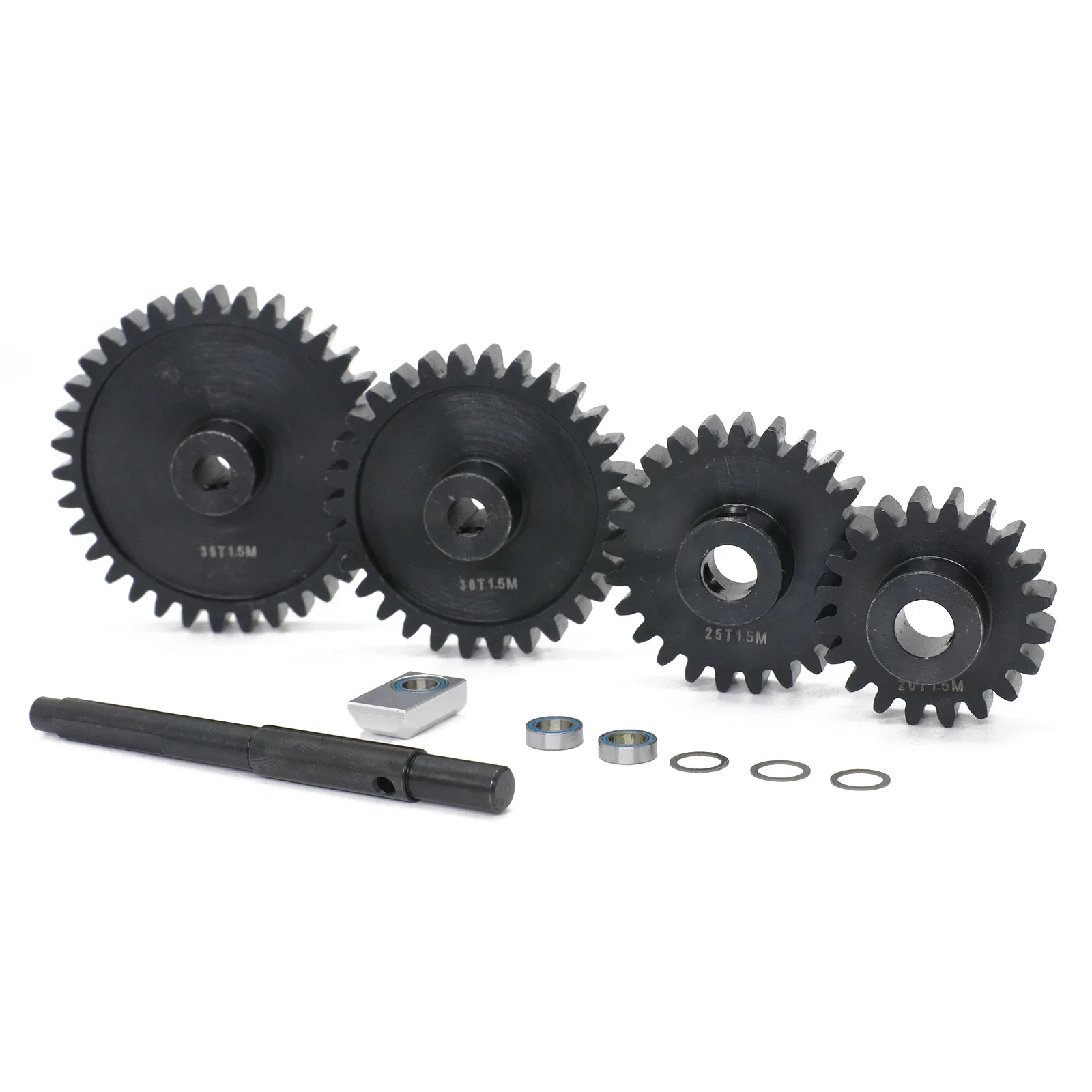 

CNC 45# HD Steel 1.5Mod 20T 25T 30T 35T Pinion Gear Spur Gear Set for 1/5 Traxxas X-Maxx XMAXX RC Car Upgrade Parts