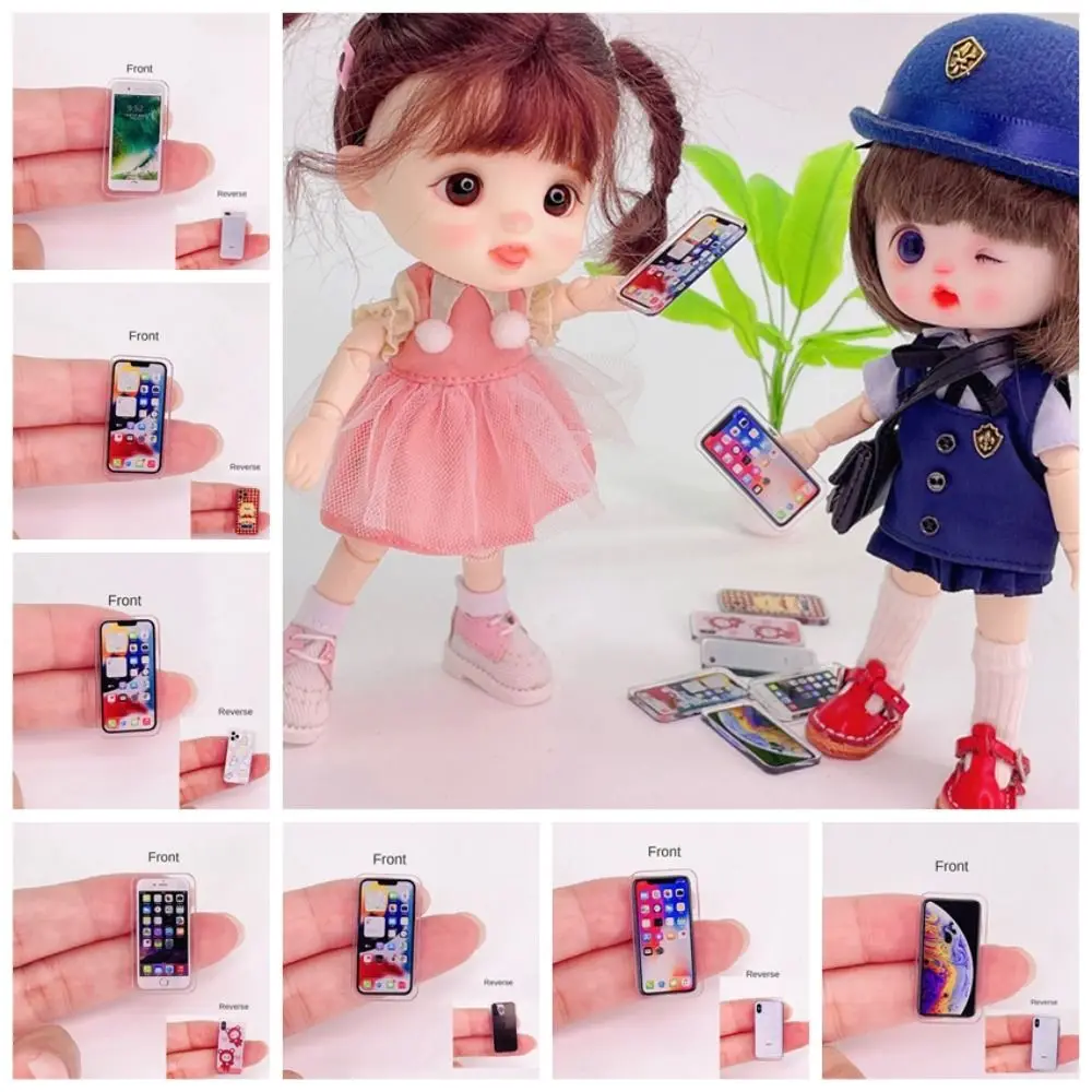 1:12 Miniature Items Doll House Miniature Things Miniatures for Dollhouse Accessories for Women Mobile Phone Doll Houses