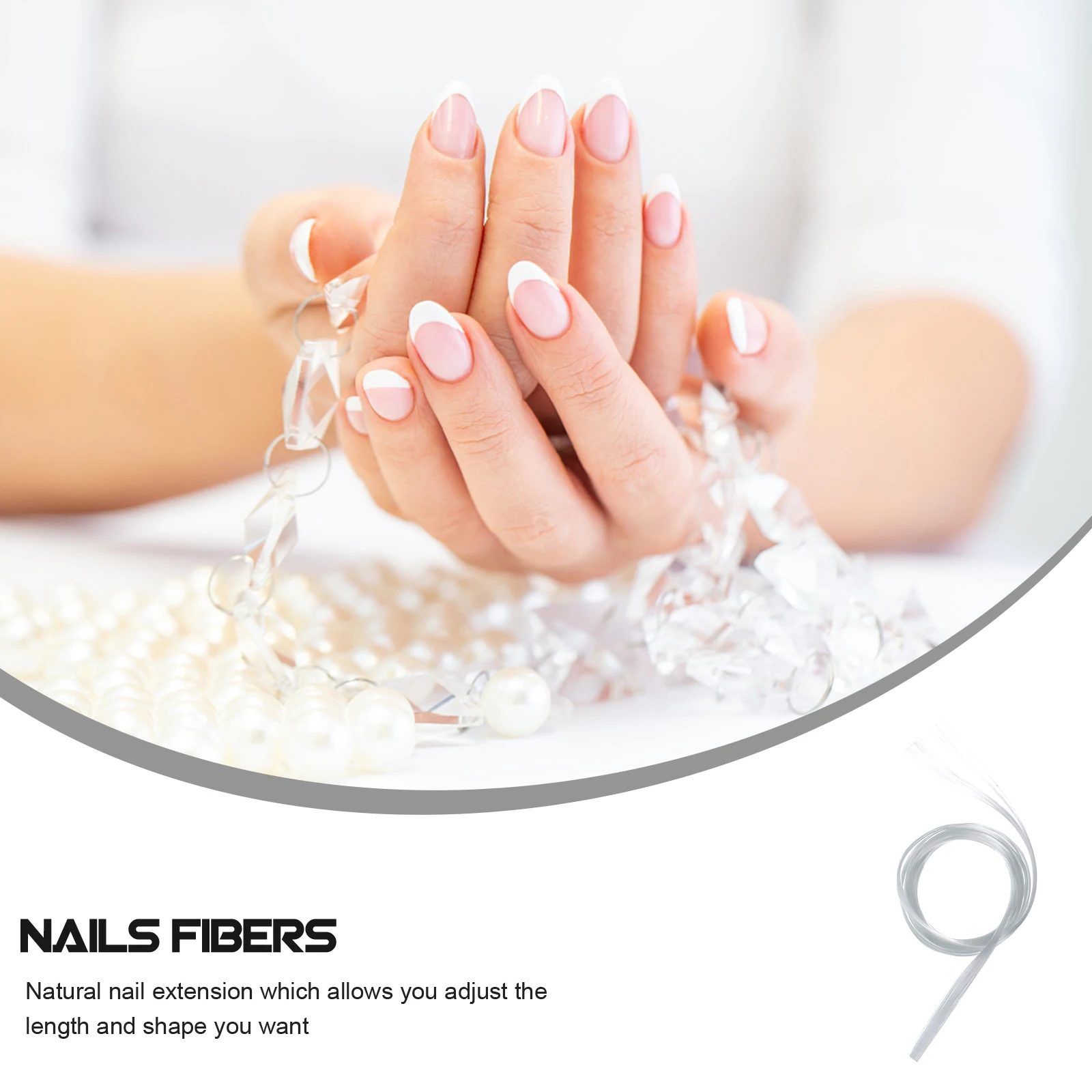 

1.5m Nail Extension Fiber Fiberglass for Natural Lengthening Easy Application Manicure Art At Home Salon Use Nail Art Fiber