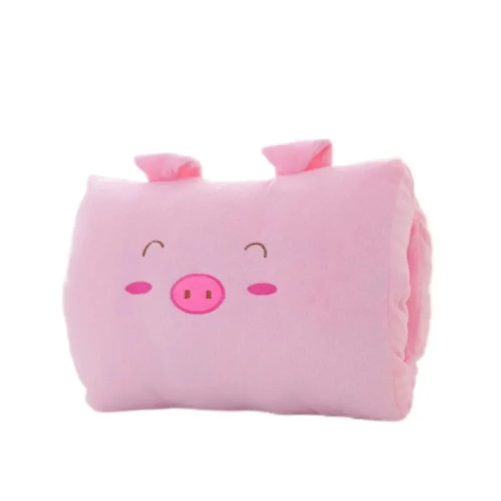 Novas crianças travesseiros de pelúcia aquecedores de mão luvas adultos dos desenhos animados travesseiros de cochilo almofadas aquecedores de mão criativos brinquedo das crianças de pelúcia