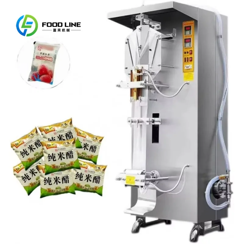 Customized Multifunctional Automatic 220V Vertical Sachet Liquid Filling Sealing Machine for Juice Milk Water Oil Electric