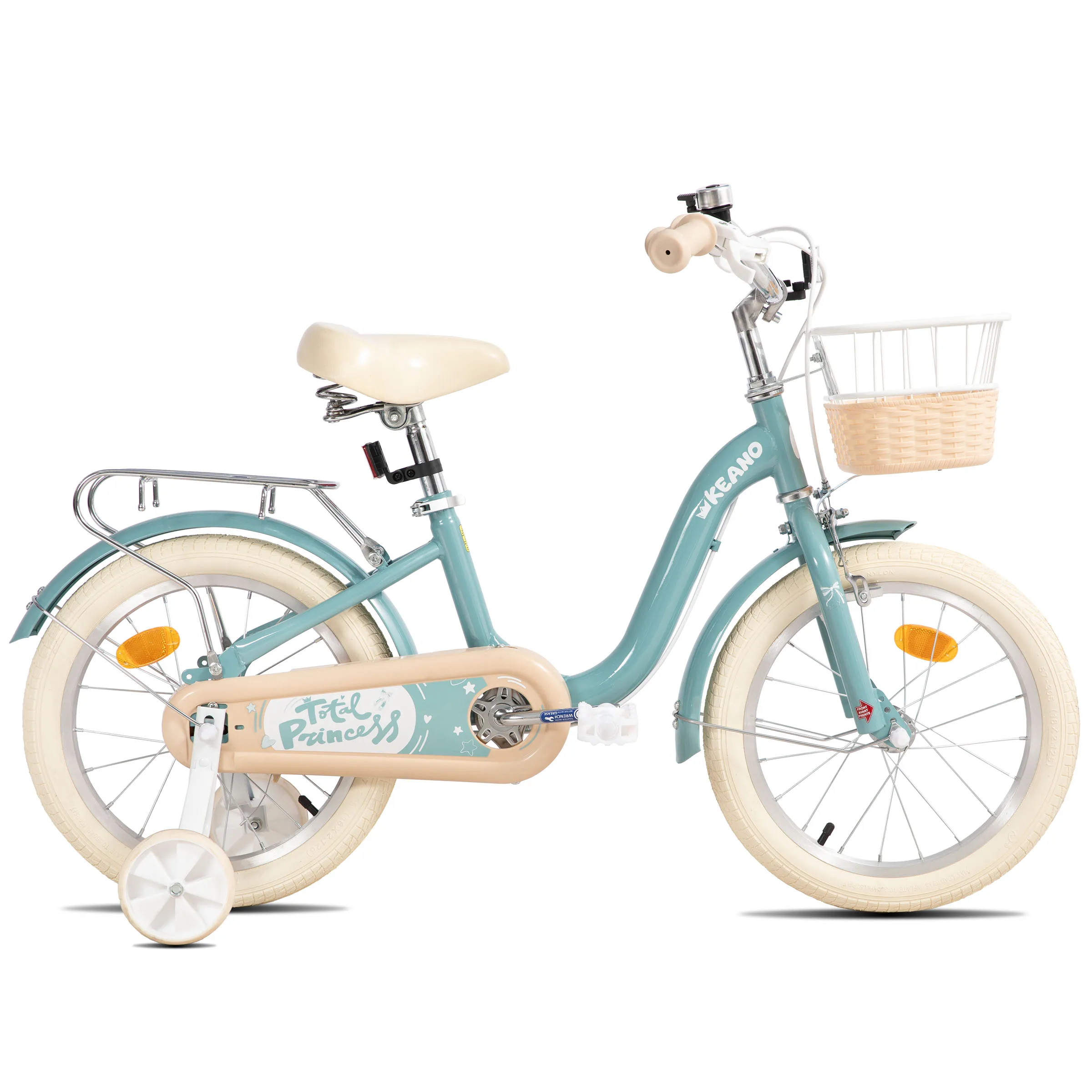 Joystar 16/20 inch kinderfietsen voor jongens en meisjes van 3-10 jaar oud met zijwieltjes, fietsmandje, bagagerek