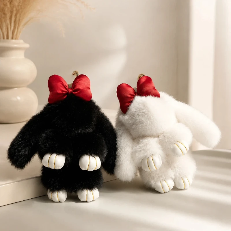 New Spot Mengmeng Rabbit Dead Rabbit Pendant Imitation Mink Mao Xiaotu Pendant Interior Decoration Holiday Surprise Souvenir.