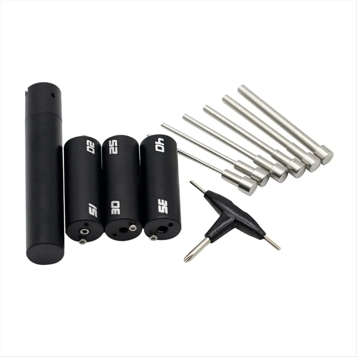 HGHO 1.5mm-4.0mm Coil Jig Kits Single Wire Clapton Wire Winding with 6 Different Diameters Tightly Wrapped Coil Rebuild