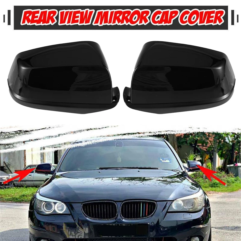 Side Wing Mirror Cover, For BMW 5 6 7 Series E60 F10 F11 E63 E64 F12 F13 F01 F02 525I 530I 740LI Rearview Mirror Caps