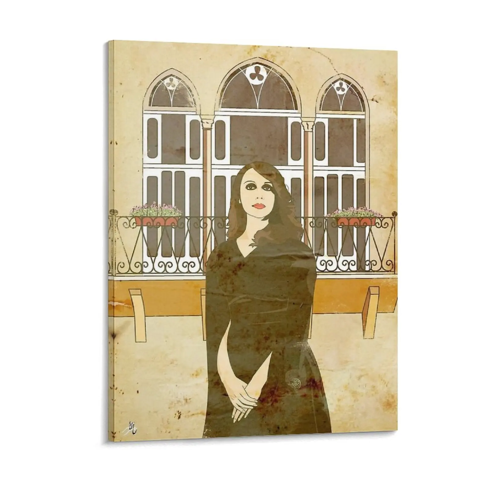 Fairuz Beirut-pintura en lienzo para Bar, cine, diseño de garaje, pintura de pared con marco