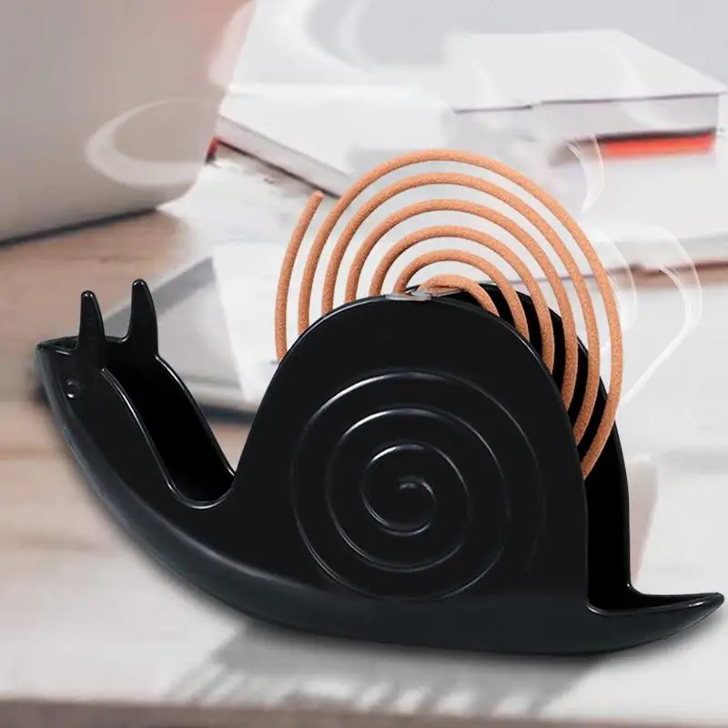 mosquito coil holder Snails Mosquito Coil Holder With Tray PP Mosquito Repellent Incenses Rack Plate Home Decoration for bedroom