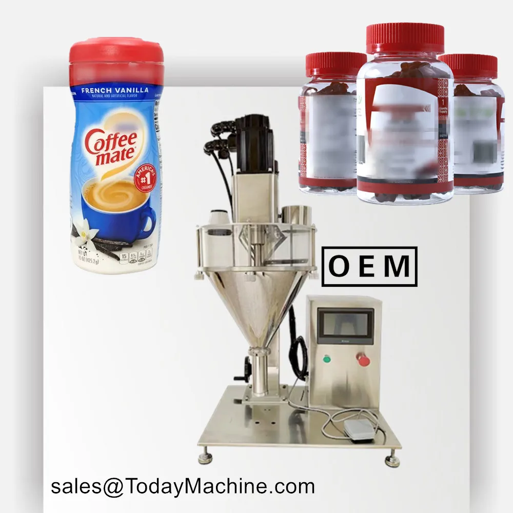 Semi-Auto Cocoa Powder Packing Machine Small Bottle Filling Machine