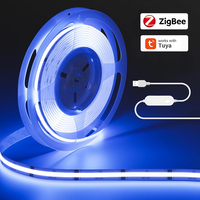USB Tuya Zigbee 3.0 COB RGB LED Strip 5V 1M 2M 3M 4M 5M TV Back Lighting Cabinet Game Party Room Light Decor f Alexa Google Home