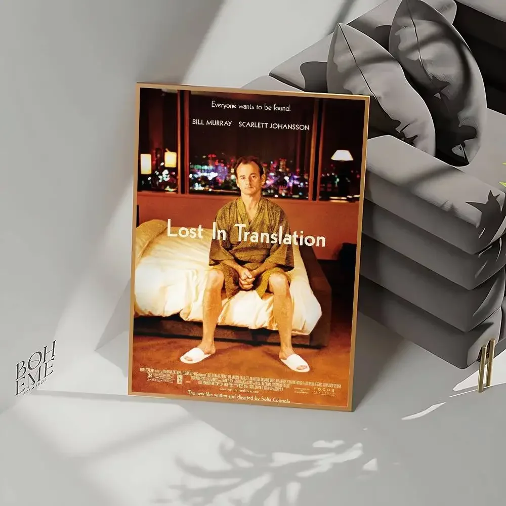 L-Lost In Translation Posters Living Room Bar Cafe Quality Canvas Vintage Style Comics Painting Art