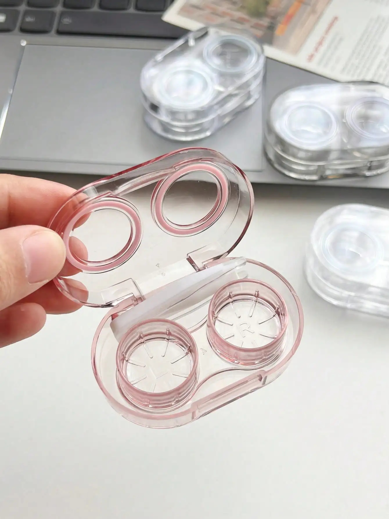 XIANG YU New Transparent Leak-Proof Contact Lenses Case, Contact Lens Box, Lens Case, Storage Box, Suitable For School, Outdoor Travel And Home Use, Essential Storage Tool