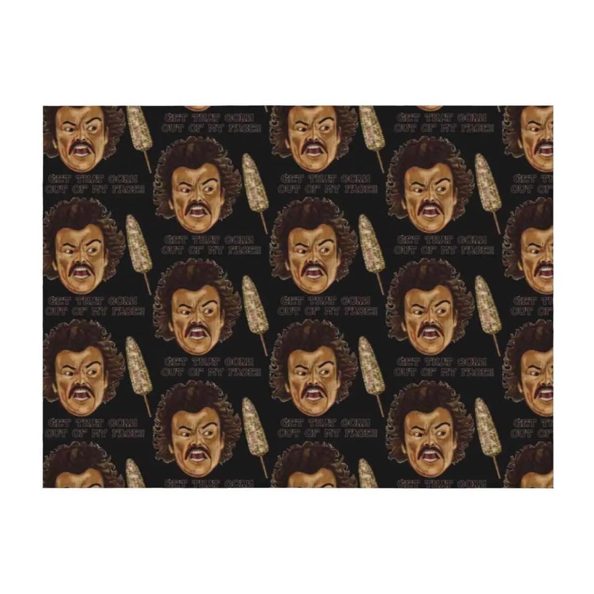 

Get That Corn Out Of My Face!! Throw Blanket Bed linens Single Winter beds Soft Beds Blankets