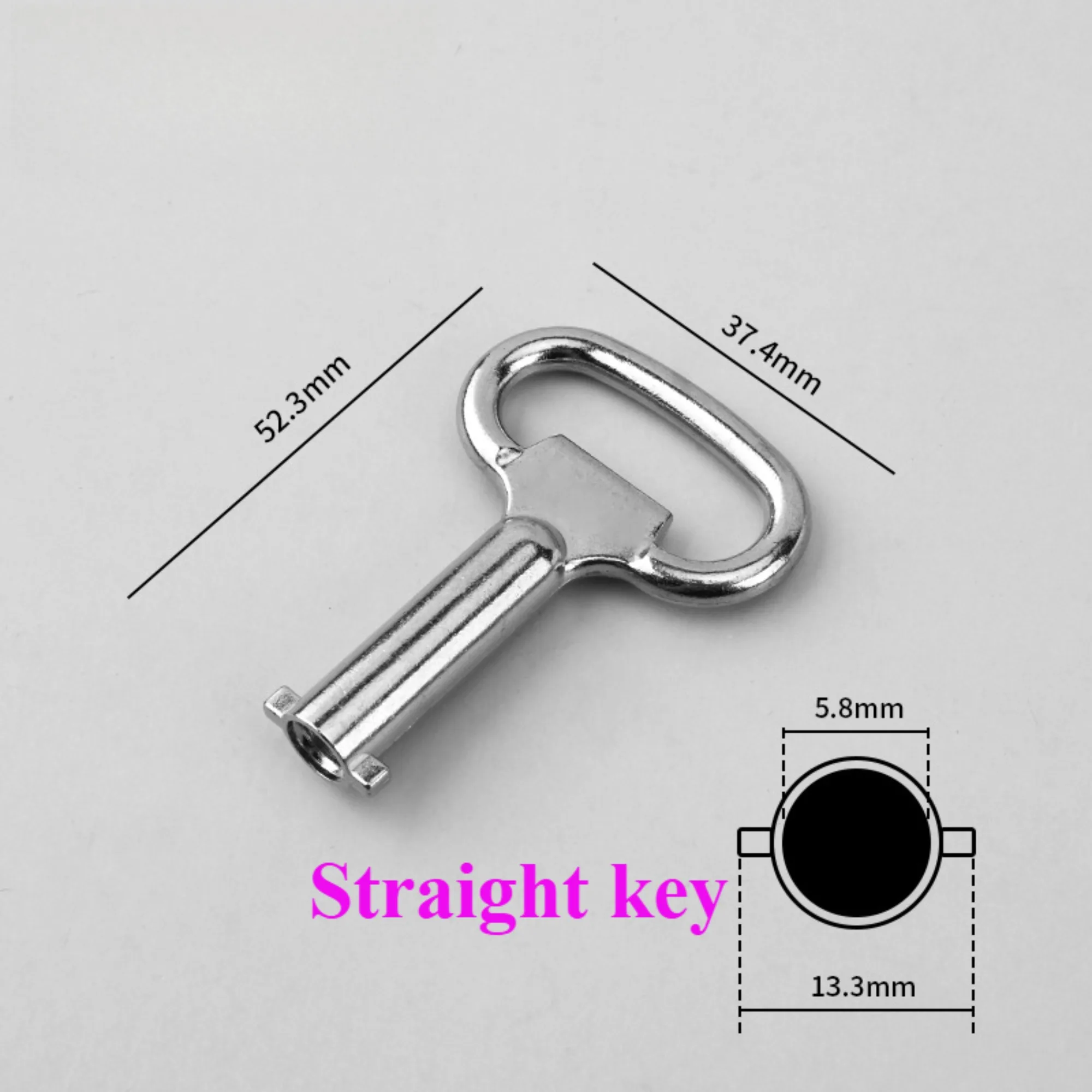 مفتاح مثلث مستقيم مفتاح مربع مفتاح مياه الحنفية التهوية مفتاح الفولاذ المقاوم للصدأ قفل باب الخزانة الكهربائية بدوره قفل اللسان #4