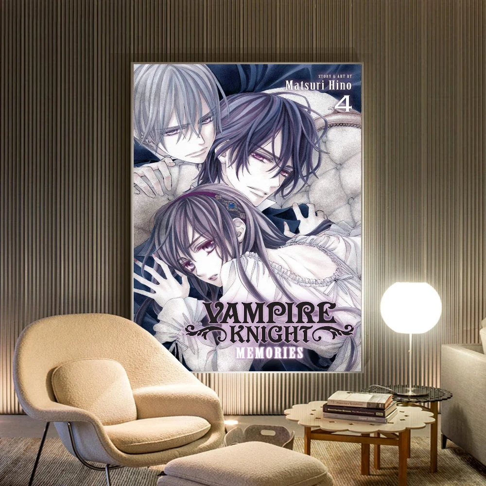 ملصقات أنمي فارس مصاص دماء ، ديكور غرفة كاواي ، ملصق ورقي لاصق مقاوم للماء ، بار مقهى #2