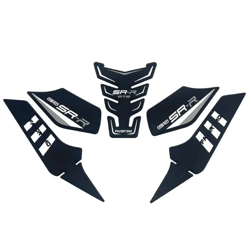 For CFMOTO 675SR 675SRR NEW Motorcycle Anti Slip Fuel Oil Tank Pad Side Knee Grip Decal Protector Sticker Pads 675SR R 675