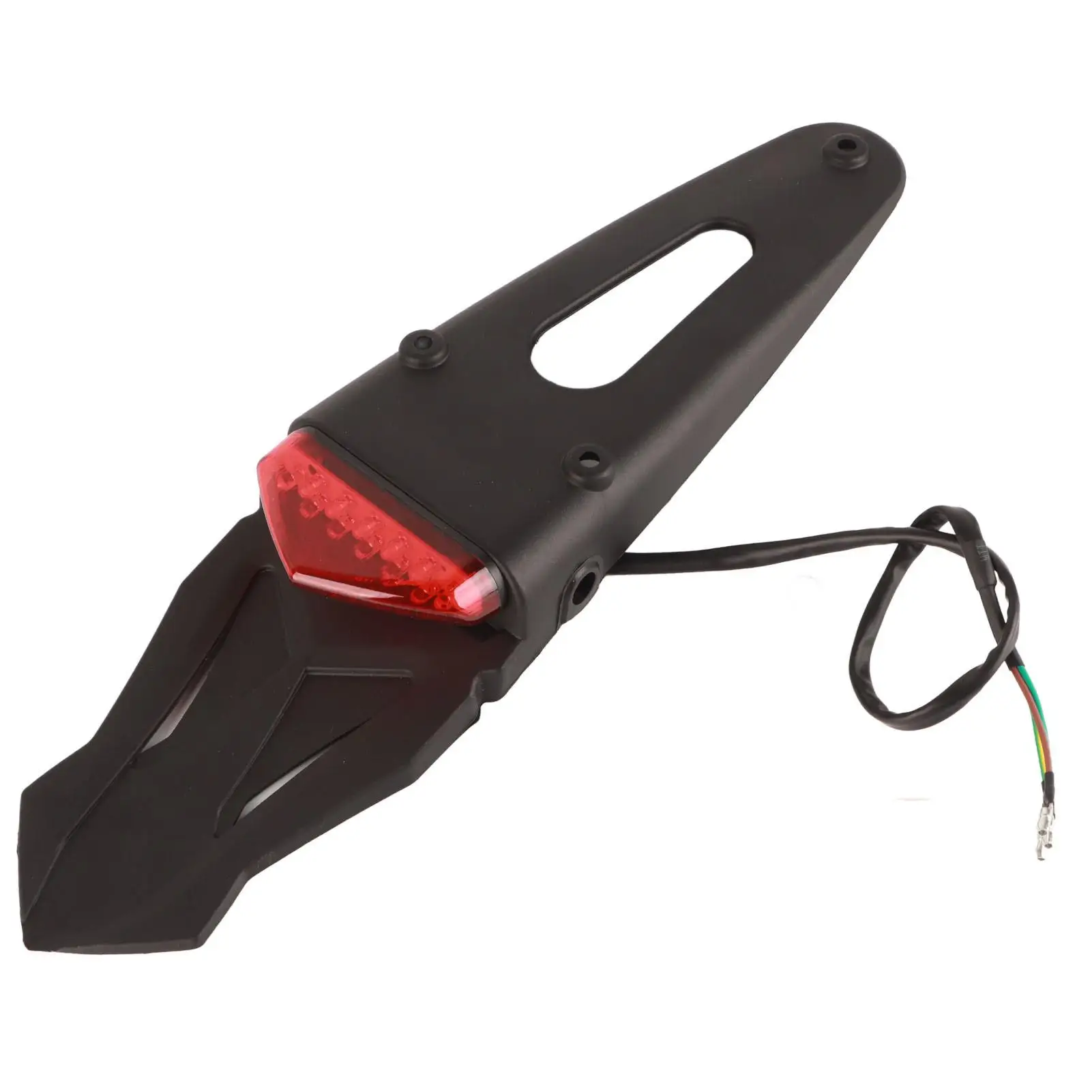 Rear LED Brake Tail Light Low Energy Consumption Improved 12 LEDs Water Resistant Motocross Mudguard Light for