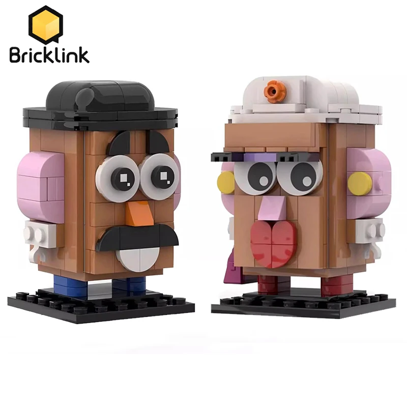 Bricklink Ideas Toy Movie Anime Figures Mr. Potato Head and Mrs. Potato Head Bricks Sets Building Blocks Kid Toys XMAS Gift