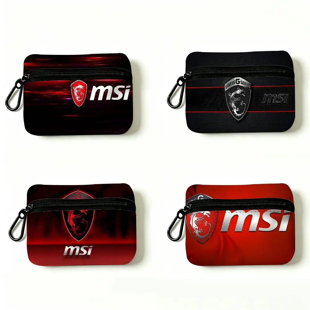 M-MSIS Oxford Fabric Mini Coin Wallet Smooth Zipper Hanging Design Multi-use Small Storage Bag For Travel