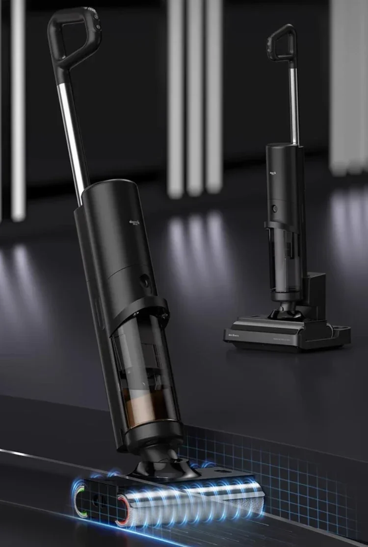 Deerma P50Lite lavapavimenti wireless aspirazione integrata rimorchio idropulsore bidirezionale scopa ad asciugatura a caldo autopulente per uso domestico